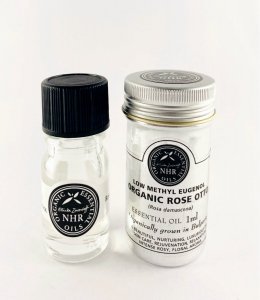 Organic Rose Otto Essential Oil - Low methyl eugenol (Rosa damascena)