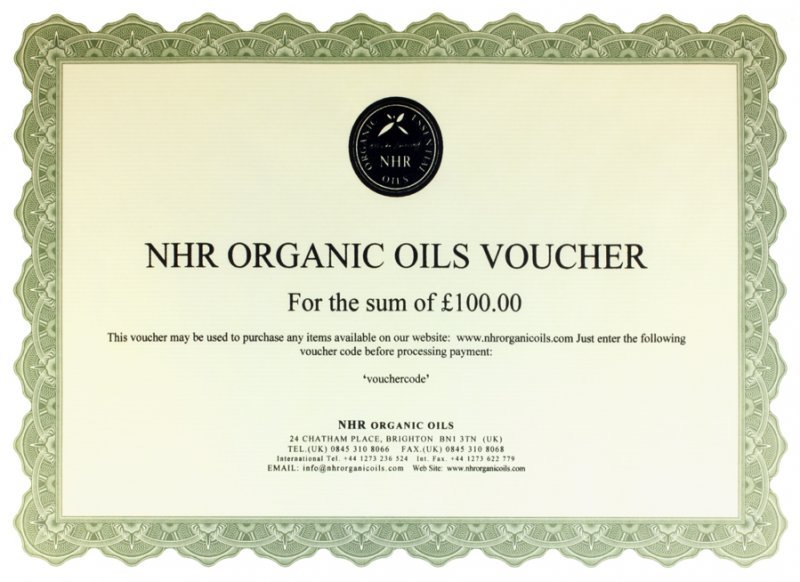 NHR Organic Oils Gift Voucher